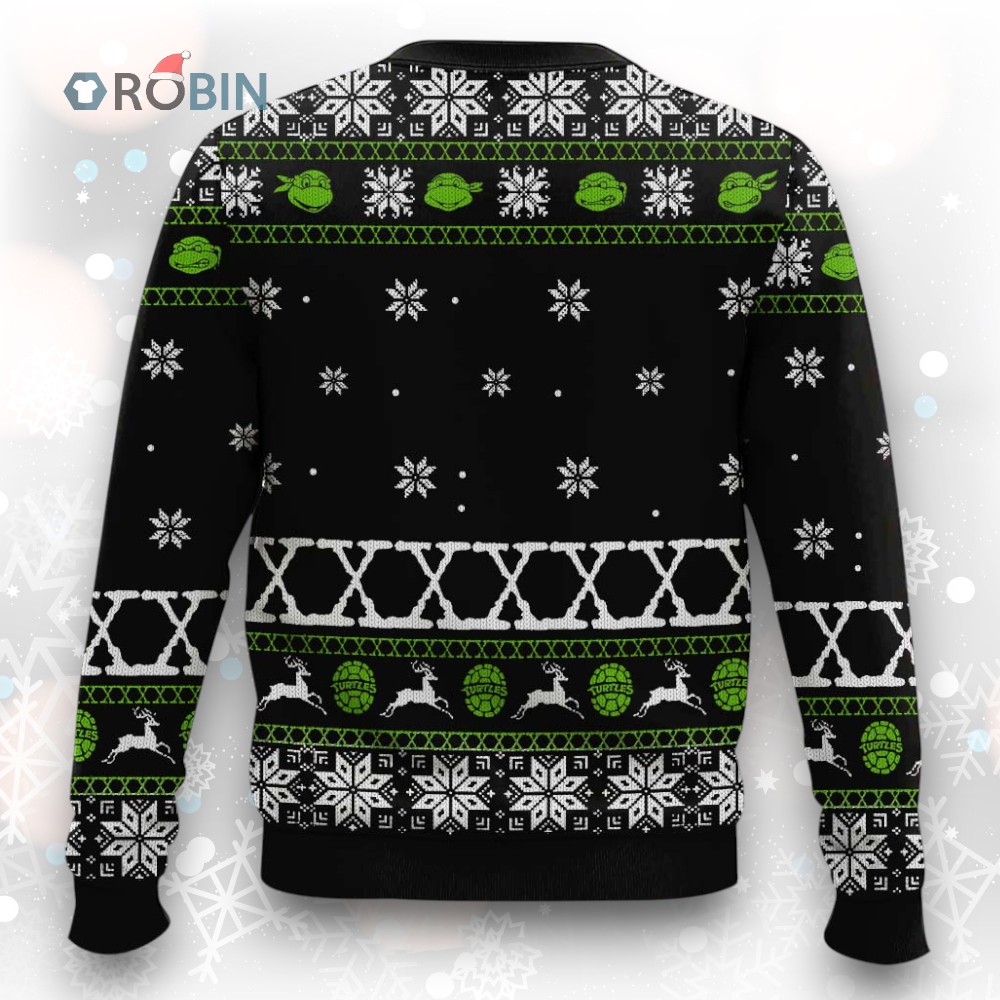 Teenage Mutant Ninja Turtles Horror Halloween Ugly Christmas Sweater Teenage Mutant Ninja Turtles Horror Halloween Ugly Christmas Sweater