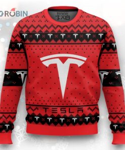Tesla Ugly Christmas Sweater