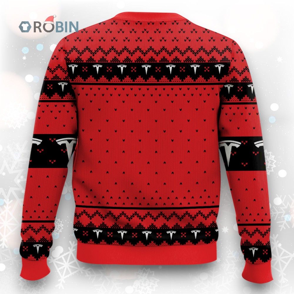 Tesla Ugly Christmas Sweater Tesla Ugly Christmas Sweater