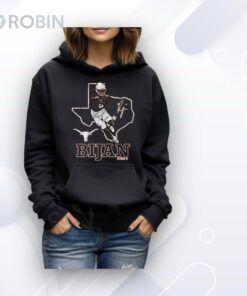 Texas Football Bijan Robinson State Outline Shirt
