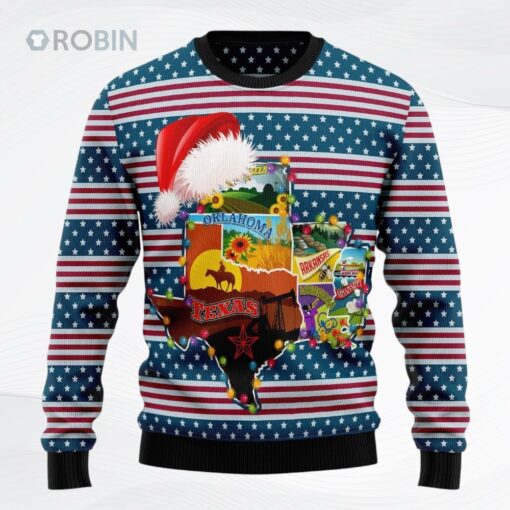 Texas Xmas Christmas Ugly Christmas Sweater, Sweatshirt