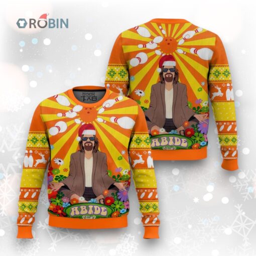 The Big Lebowski Hippie All Over Printed Ugly Christmas Sweater