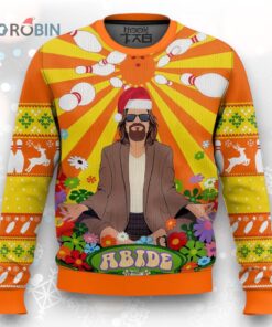 The Big Lebowski Hippie All Over Printed Ugly Christmas Sweater