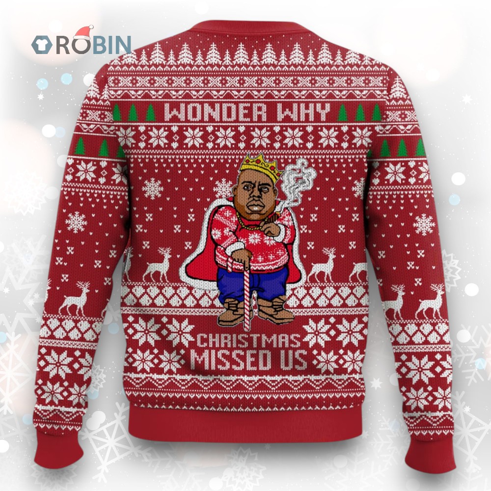 The Notorious B.I.G Christmas Ugly Christmas Sweater The Notorious B.I.G Christmas Ugly Christmas Sweater