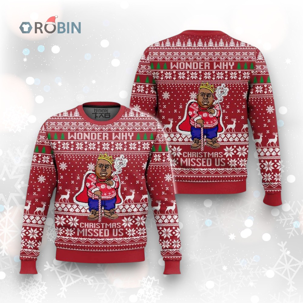 The Notorious B.I.G Christmas Ugly Christmas Sweater The Notorious B.I.G Christmas Ugly Christmas Sweater