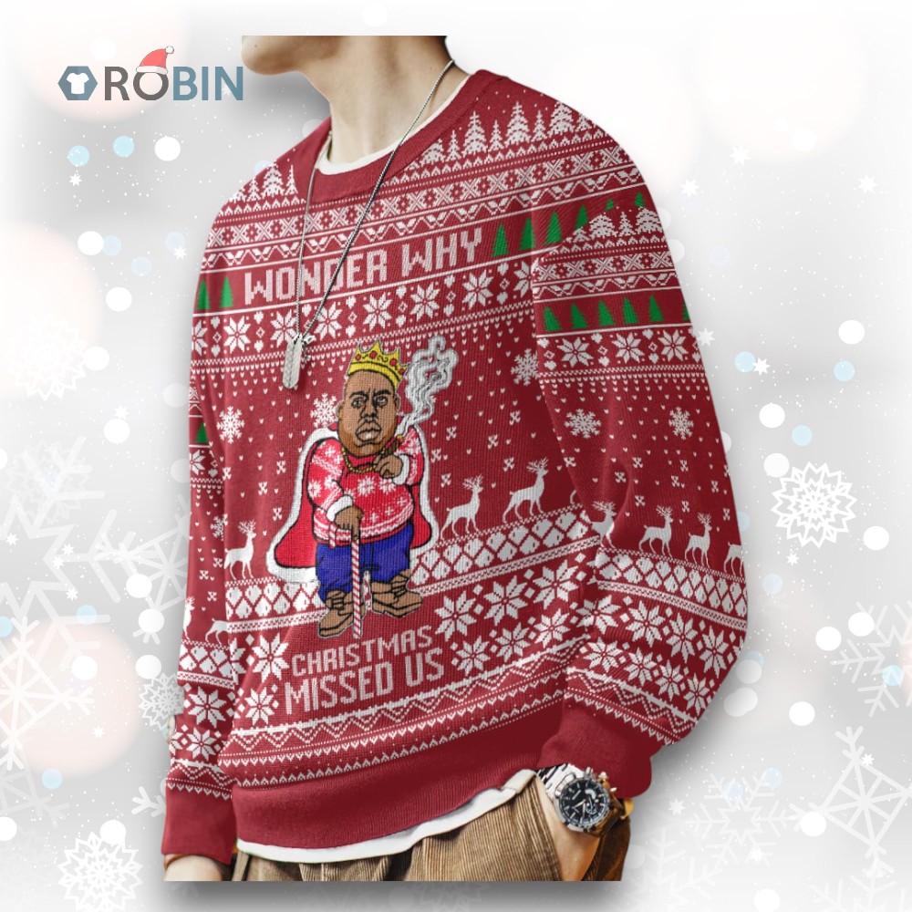 The Notorious B.I.G Christmas Ugly Christmas Sweater The Notorious B.I.G Christmas Ugly Christmas Sweater