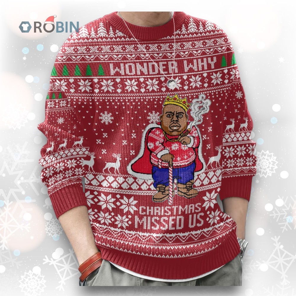 The Notorious B.I.G Christmas Ugly Christmas Sweater The Notorious B.I.G Christmas Ugly Christmas Sweater