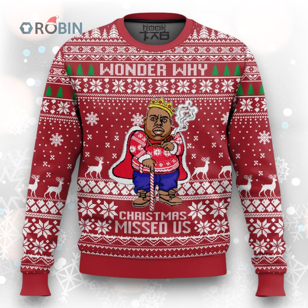 The Notorious B.I.G Christmas Ugly Christmas Sweater The Notorious B.I.G Christmas Ugly Christmas Sweater