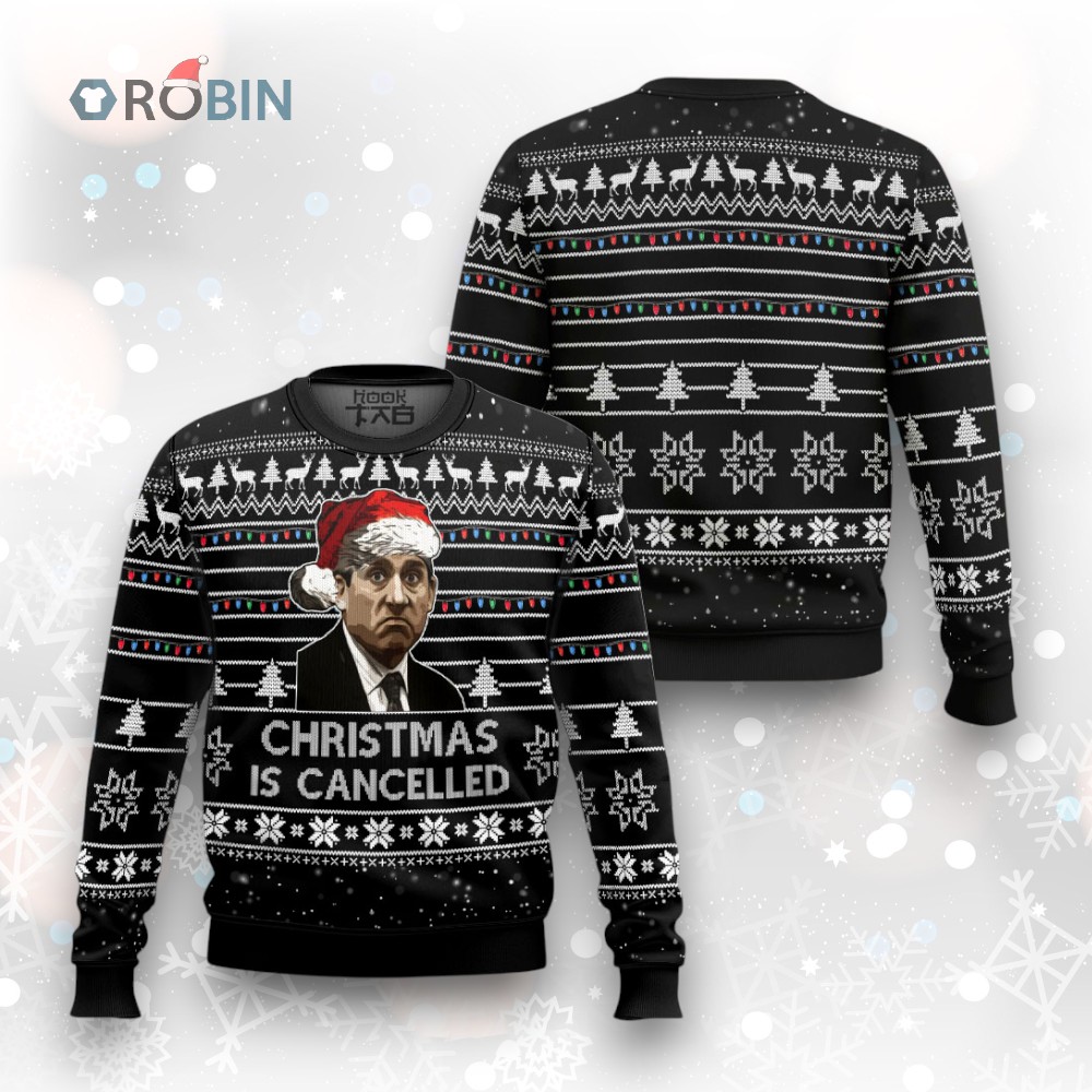 The office Christmas is Cancelled Ugly Christmas Sweater The office Christmas is Cancelled Ugly Christmas Sweater