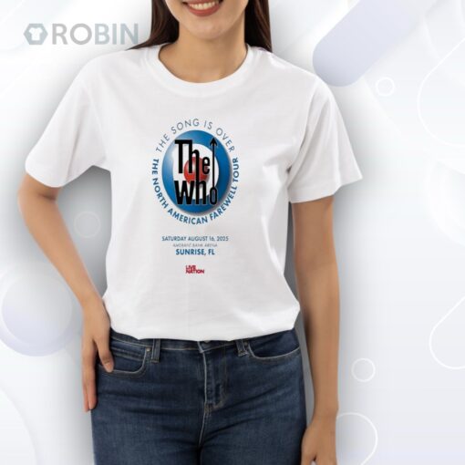 The Who American Farewell Tour The Song Is Over Aug 23 2025 Atlantic City Shirt