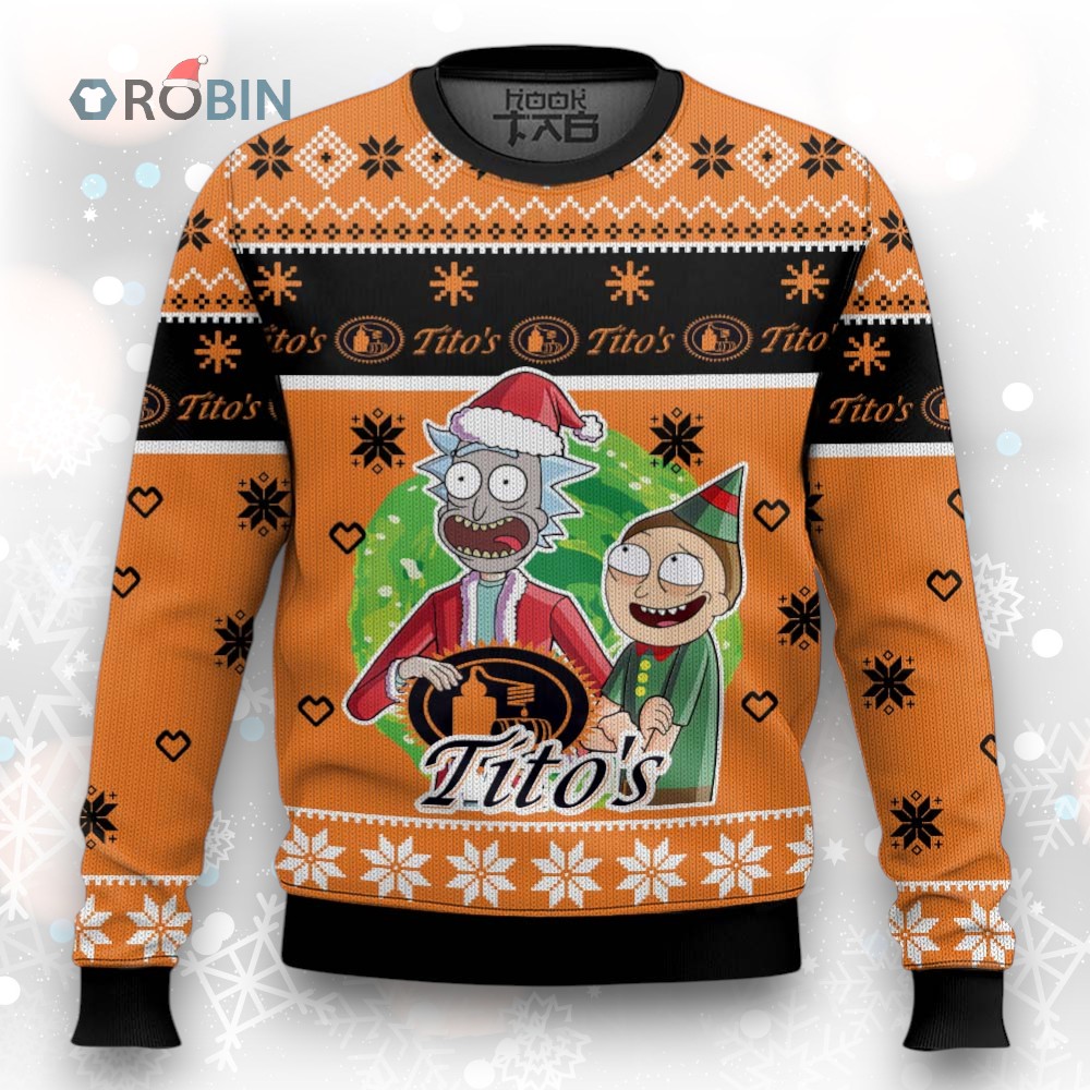 Tito’s Handmade Rick And Morty Ugly Christmas Sweater Tito’s Handmade Rick And Morty Ugly Christmas Sweater