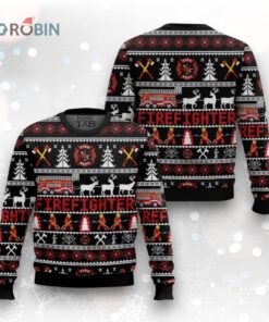 Tmarc Tee FIREFIGHTER CHRISTMAS UGLY CHRISTMAS SWEATER
