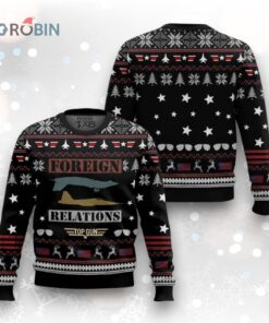 Top Gun Foreign Relations Ugly Christmas Sweater