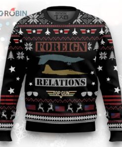 Top Gun Foreign Relations Ugly Christmas Sweater