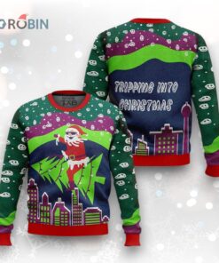 Tripping Santa Christmas Ugly Christmas Sweater