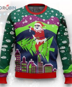 Tripping Santa Christmas Ugly Christmas Sweater