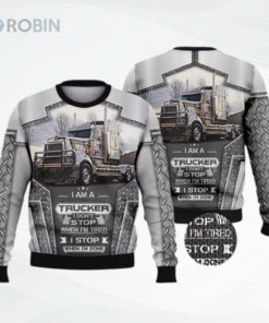 Trucker Ugly Christmas Sweater, Sweatshirt