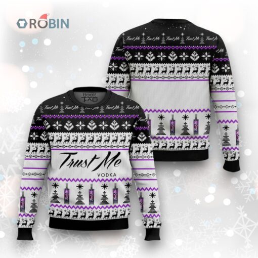 Trust Me Vodka Ugly Christmas Sweater