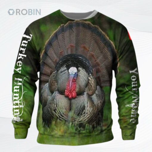 Turkey Hunting Lht Nthn Personalized Name Sweatshirt