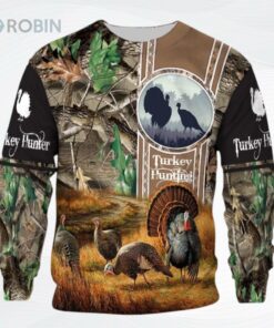 Turkeys Hunting Blur Camo Pattern Lht Ntnw Ugly Christmas Sweater, Sweatshirt
