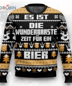 Ugly Christmas Sweater   Die Wunderbarste Zeit Für Ein Bier Design
