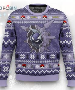 Ugly Christmas Sweater Featuring Pokemon Gen 1 Cloyster Design
