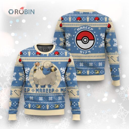 Ugly Christmas Sweater   Pokemon Gen 2 Mareep Design