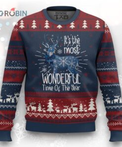 Ugly Christmas Sweater   Xmas Reindeer Coquette Design, Perfect for Holiday Cheer