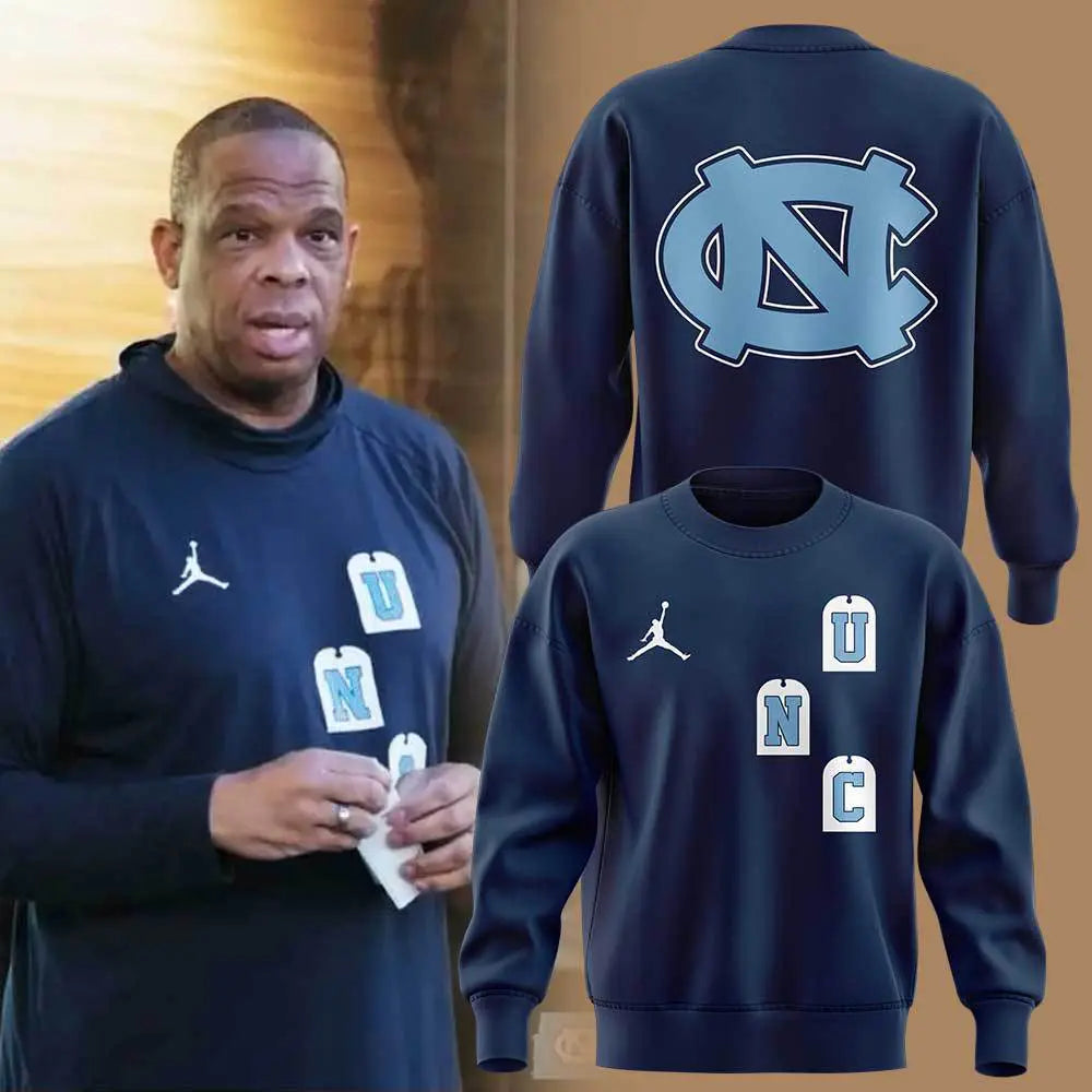 UNC Basketball Coach Hubert Davis New Sweatshirt - - Carolina Tar Heels Shirt UNC Basketball Coach Hubert Davis New Sweatshirt - - Carolina Tar Heels Shirt