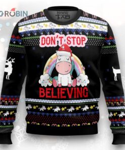 Unicorn Believing Christmas Ugly Christmas Sweater