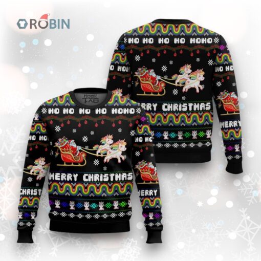 Unicorn Merry Christmas Ugly Christmas Sweater