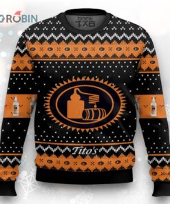 Unique Tito’s Ugly Christmas Sweater – Fun Printed Design for Holiday Parties