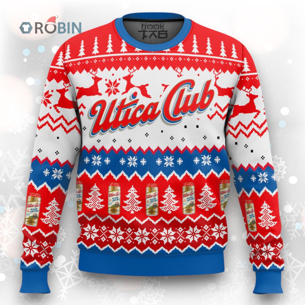 Utica Club Ugly Christmas Sweater Utica Club Ugly Christmas Sweater