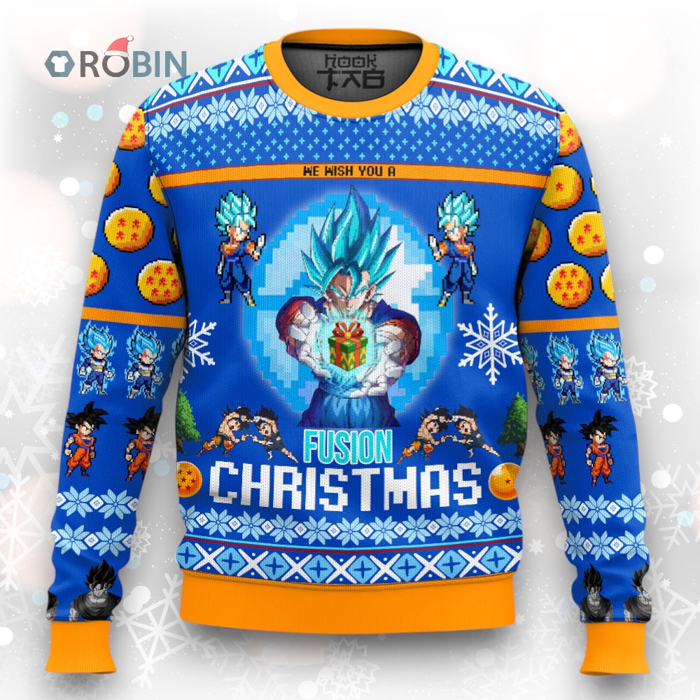 Vegito Fusion Christmas Ugly Christmas Sweater Vegito Fusion Christmas Ugly Christmas Sweater