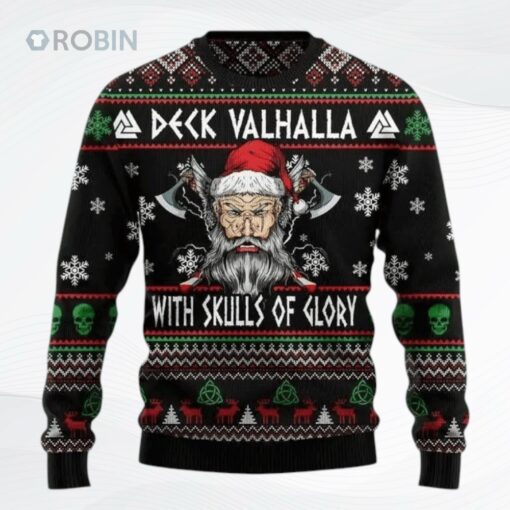 Viking Deck Valh Ugly Christmas Sweater