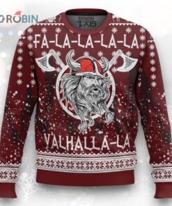 Vikings Fa La La La Ugly Christmas Sweater