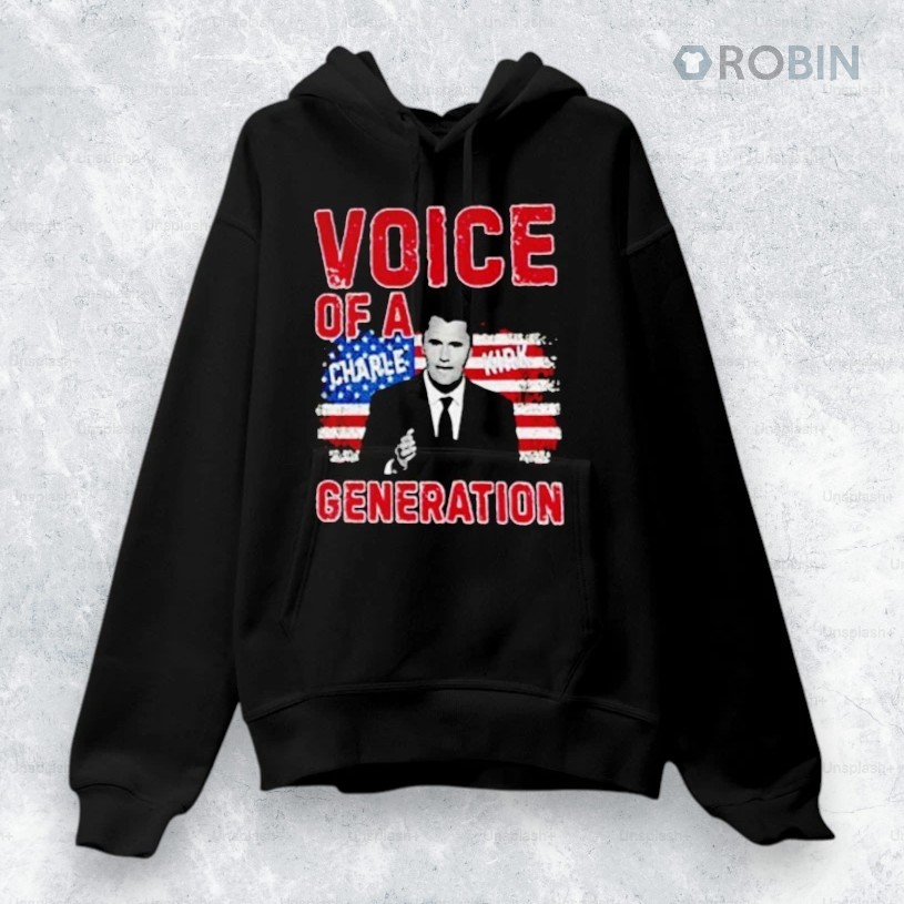 Voice Of Generation Charlie Kirk American Flag Shirt Voice Of Generation Charlie Kirk American Flag Shirt