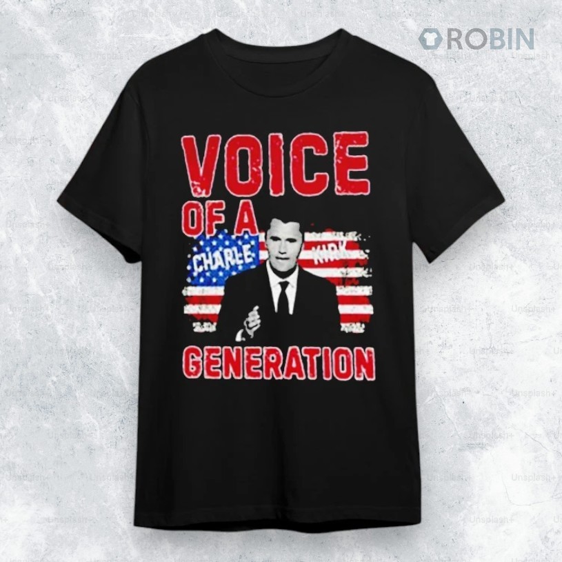 Voice Of Generation Charlie Kirk American Flag Shirt Voice Of Generation Charlie Kirk American Flag Shirt