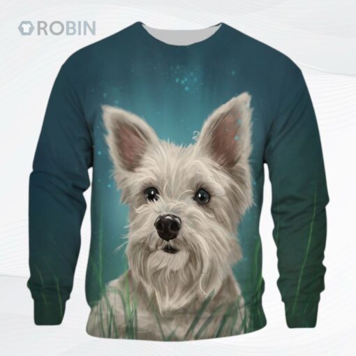 Westie Tthj Nby Ugly Christmas Sweater