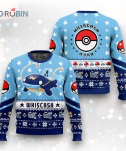 Whiscash Ugly Christmas Sweater – Pokemon Gen 3 Holiday Design