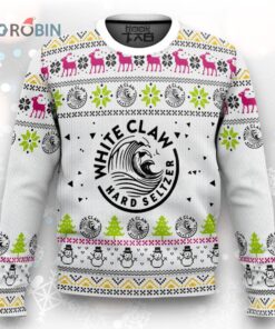 White Claw Hard Seltzer Ugly Christmas Sweater