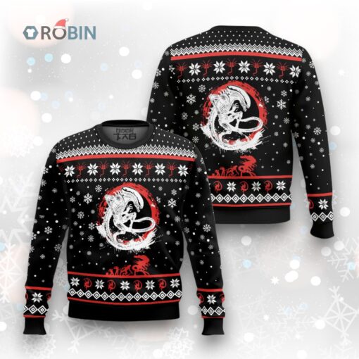 Xenomorph Alien Ugly Christmas Sweater