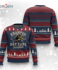 Xmas Krampus Day Care Service Ugly Christmas Sweater