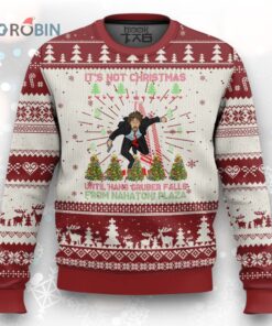 Xmas Nakatomi Plaza Ugly Christmas Sweater It’s Not Christmas Until Hans Gruber Falls