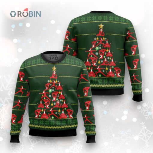 Yoga Christmas Ugly Christmas Sweater
