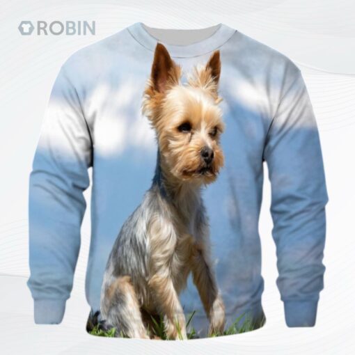 Yorkshire Terrier Thcn Ntlw Custom Image Ugly Christmas Sweater
