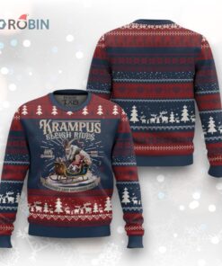 Yule Ugly Christmas Sweater Krampus Sleigh Rides For Naughty List Members Only Xmas