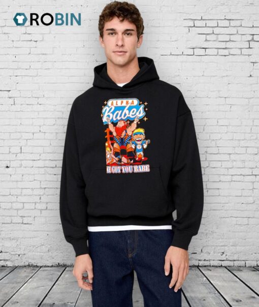 Alpha Academy Babes We Got You Babe Cartoon Graphic Shirt