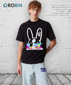 Bad Bunny X Nfl Super Bowl Lix Collab Logo Shirt