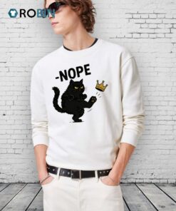 Black Cat No Kings In America Funny Political Meme Shirts